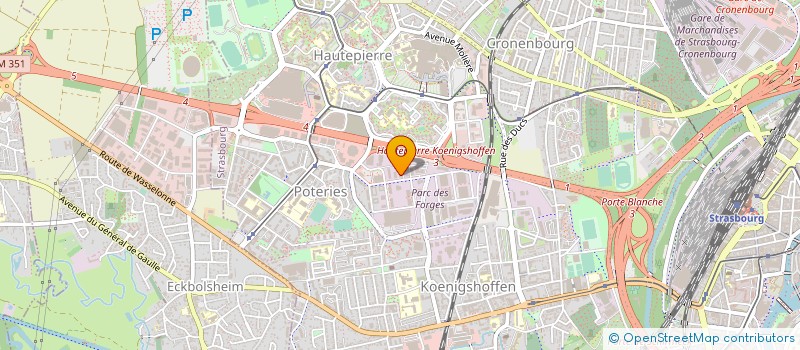 localisation de l'entreprise BRUYNZEEL RANGEMENTS à STRASBOURG