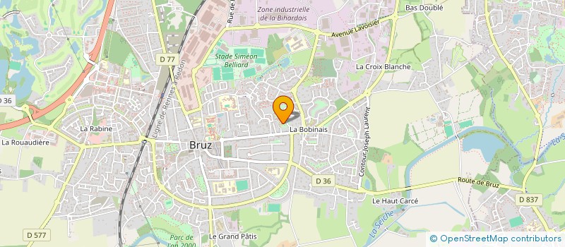 localisation de l'entreprise BRUZ EN TRANSITION ECOLOGIQUE  BRUZ