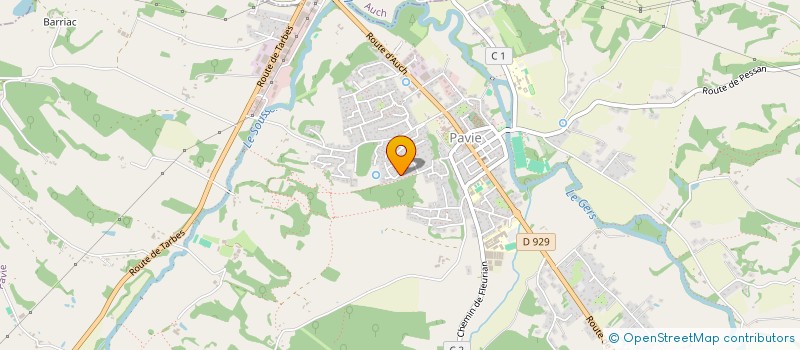 localisation de l'entreprise BRUZAUD INVEST  PAVIE