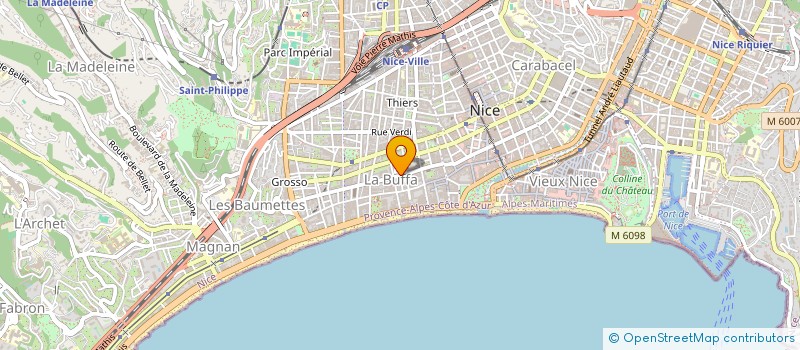 localisation de l'entreprise BRUZZESE COIFFURE à NICE