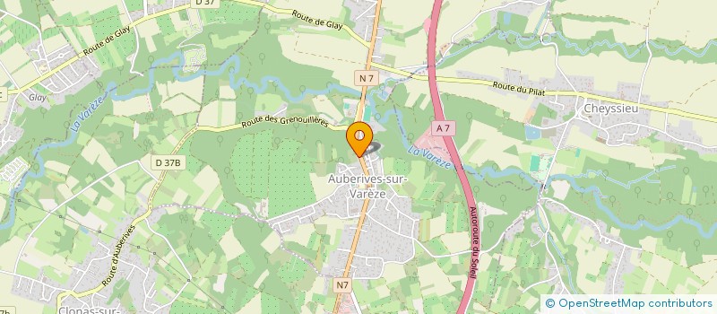 localisation de l'entreprise BRW  AUBERIVES-SUR-VAREZE