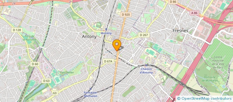 localisation de l'entreprise BRY à ANTONY