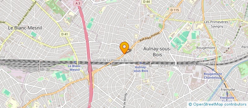 localisation de l'entreprise BRY BERTRAND ET GAMET SYLVIE à AULNAY-SOUS-BOIS