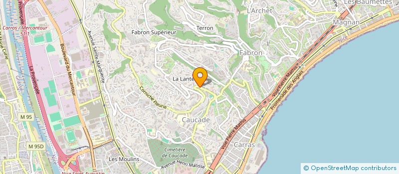 localisation de l'entreprise BRYB à NICE