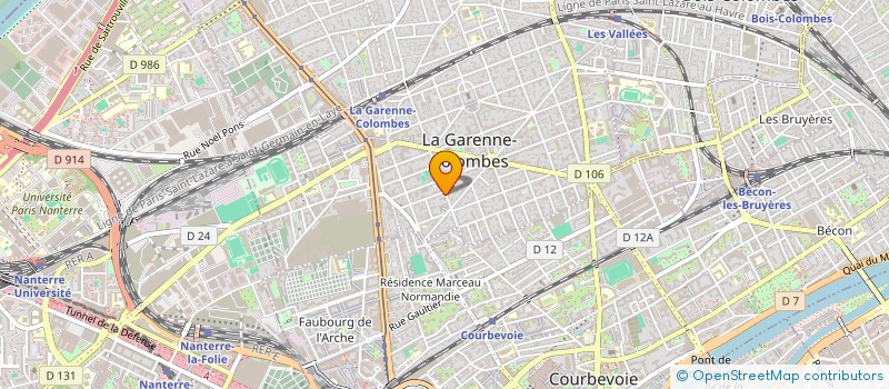 localisation de l'entreprise BRYC INVEST à LA GARENNE-COLOMBES