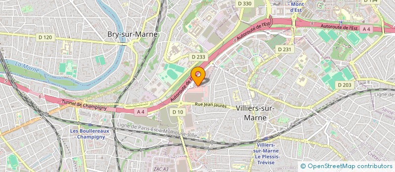 localisation de l'entreprise BRYECO à BRY-SUR-MARNE