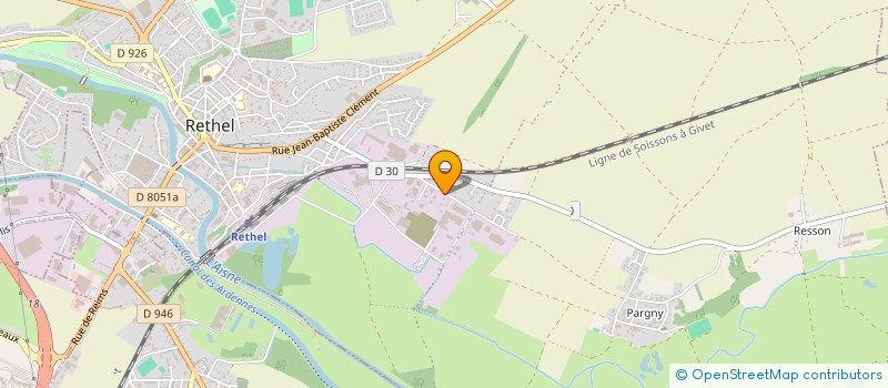 localisation de l'entreprise BRYJOSCHENILS  RETHEL