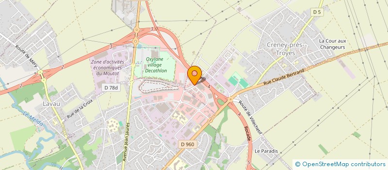 localisation de l'entreprise BS  CRENEY-PRES-TROYES