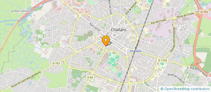 localisation de l'entreprise BS à CHALLANS