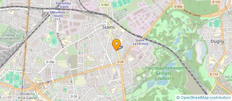 localisation de l'entreprise BS à STAINS