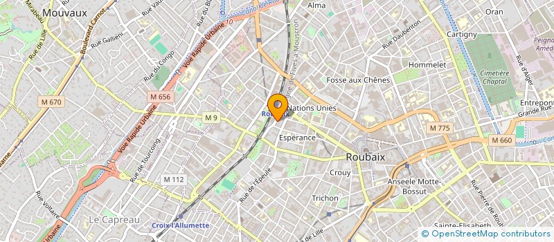localisation de l'entreprise BS à ROUBAIX