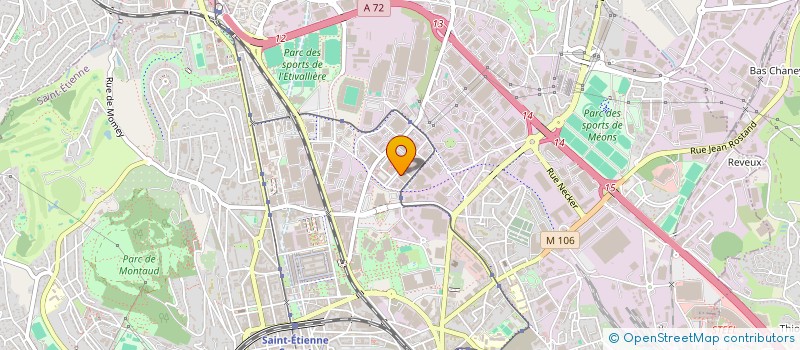 localisation de l'entreprise BS ACADEMY CFA  SAINT-ETIENNE