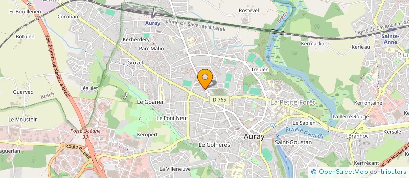 localisation de l'entreprise BS AGENCEMENT INTERIEUR à AURAY