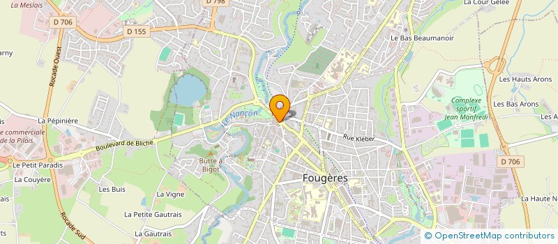 localisation de l'entreprise BS ALICE  FOUGERES