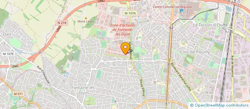 localisation de l'entreprise BS CHAUFFAGE  FONTAINE-LES-DIJON