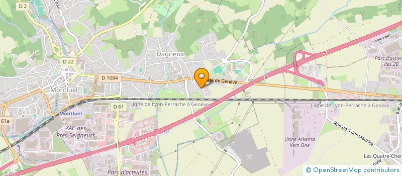 localisation de l'entreprise BS CLEAN  DAGNEUX