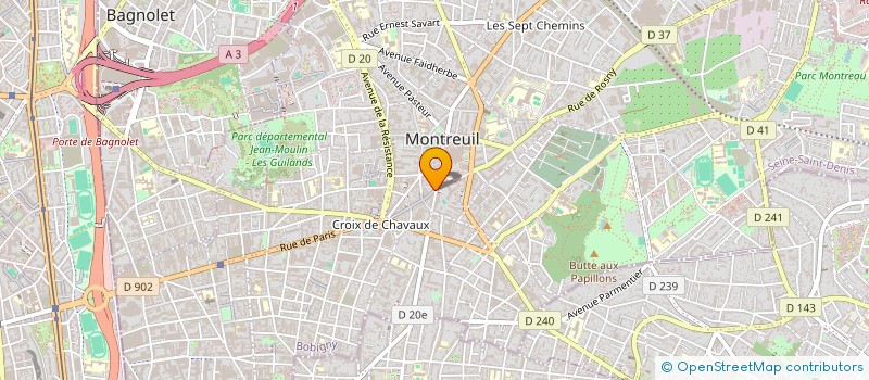 localisation de l'entreprise BS CLINIC MONTREUIL à MONTREUIL