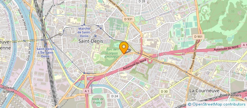 localisation de l'entreprise BS-COM à SAINT DENIS