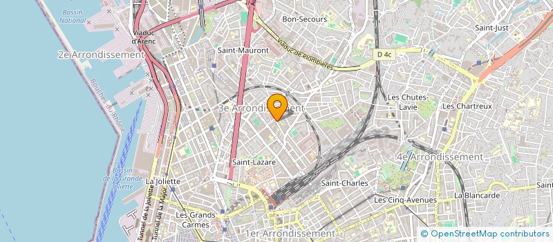 localisation de l'entreprise BS CONCEPT à MARSEILLE