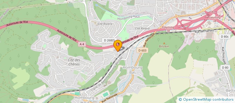 localisation de l'entreprise BS CONCEPT  HOMBOURG-HAUT