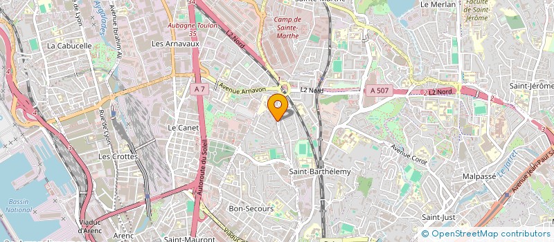 localisation de l'entreprise BS CONCIERGERIE  MARSEILLE