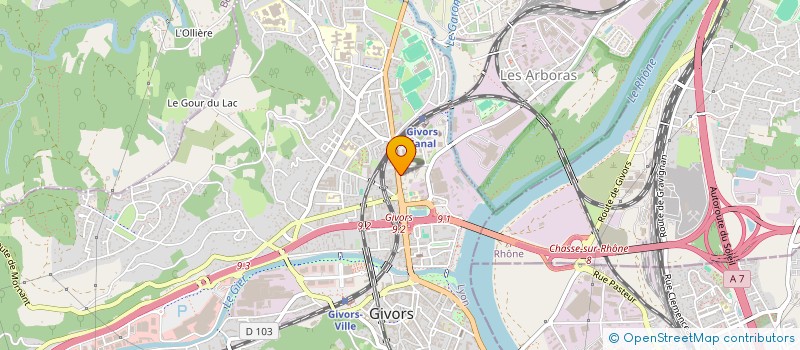 localisation de l'entreprise BS CONSEIL  GIVORS