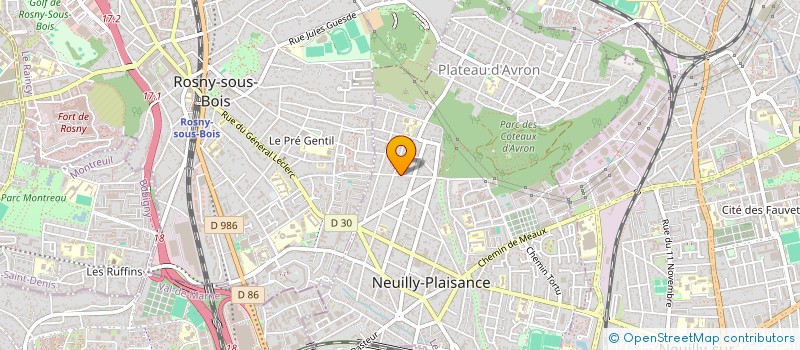 localisation de l'entreprise BS CONSTRUCT à NEUILLY-PLAISANCE