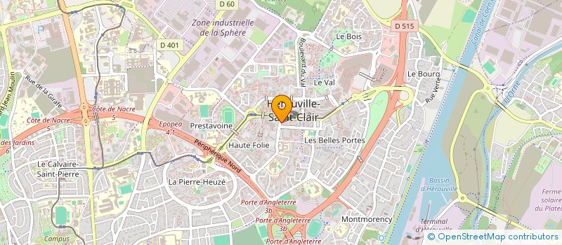 localisation de l'entreprise BS CONSTRUCTIONS à HEROUVILLE-SAINT-CLAIR