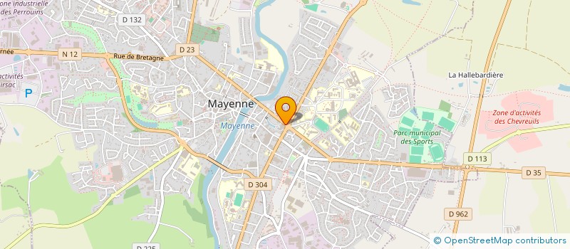 localisation de l'entreprise BS DISTRIBUTION  MAYENNE