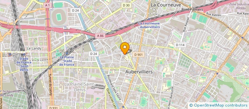 localisation de l'entreprise BS DISTRIBUTION à AUBERVILLIERS