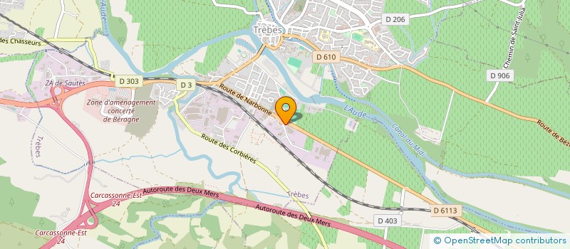 localisation de l'entreprise BS DISTRIBUTION à TREBES