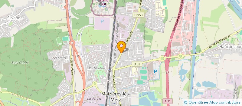 localisation de l'entreprise BS ELECTRICITE  MAIZIERES-LES-METZ