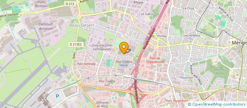 localisation de l'entreprise BS@ ELECTRICITE GENERALE  MERIGNAC