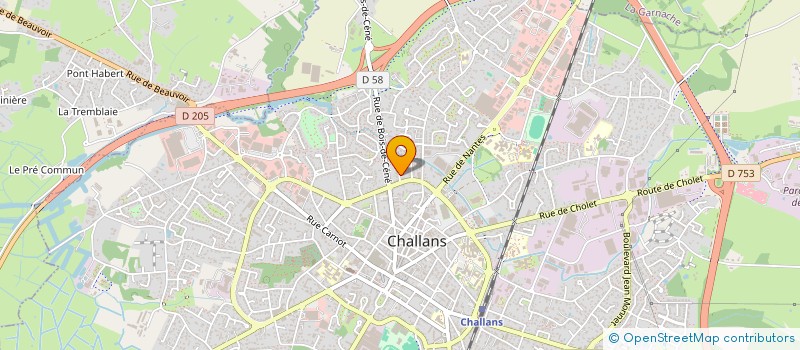 localisation de l'entreprise BS ENERGIE à CHALLANS