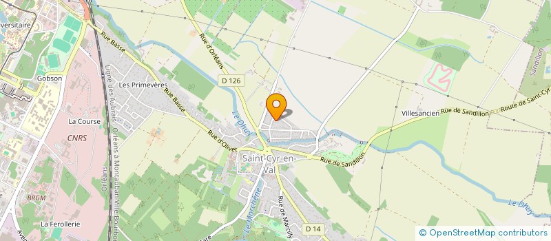 localisation de l'entreprise BS ENERGIE à SAINT-CYR-EN-VAL