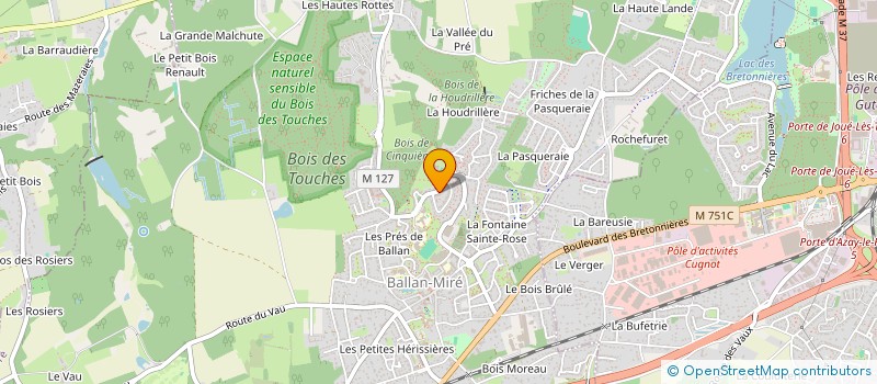 localisation de l'entreprise BS ENERGIES & FLUIDES  BALLAN-MIRE