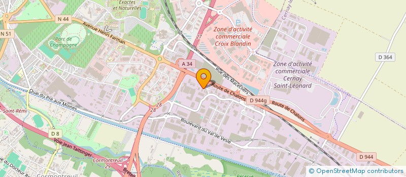 localisation de l'entreprise BS ENGINEERING à REIMS