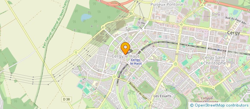 localisation de l'entreprise BS GESTION à CERGY