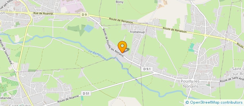 localisation de l'entreprise BS HOLDING  RENAISON