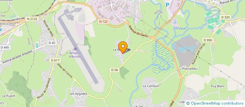 localisation de l'entreprise BS HOLDING à ARPAJON-SUR-CERE