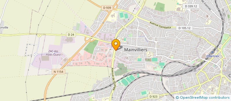 localisation de l'entreprise BS HOLDING à MAINVILLIERS