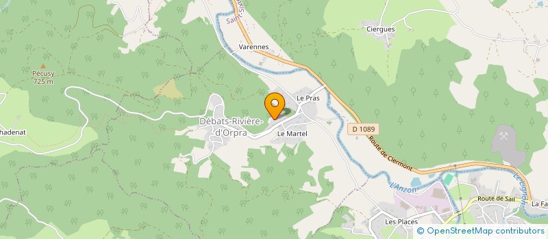 localisation de l'entreprise BS HOLDING  DEBATS-RIVIERE-D'ORPRA