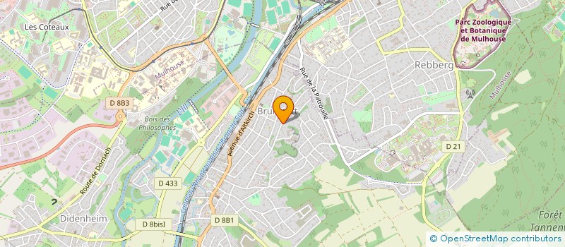 localisation de l'entreprise BS HOLDING  BRUNSTATT-DIDENHEIM