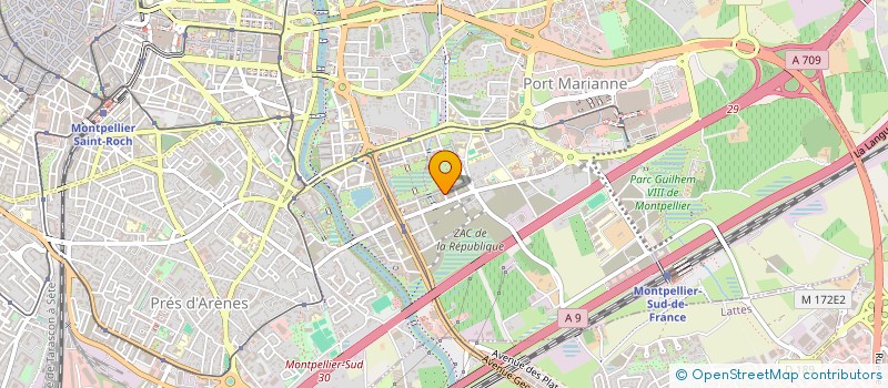 localisation de l'entreprise BS HOLDING à MONTPELLIER