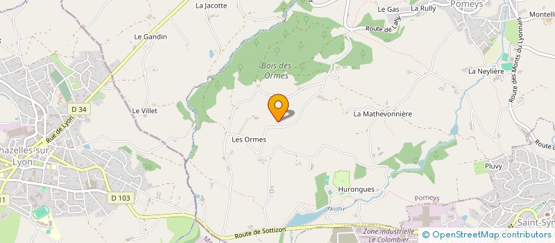 localisation de l'entreprise BS IMMO  POMEYS