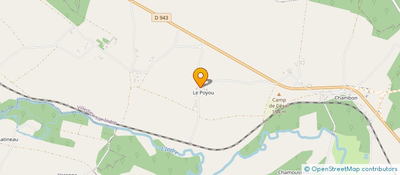 localisation de l'entreprise BS IMMO à VILLEDIEU-SUR-INDRE