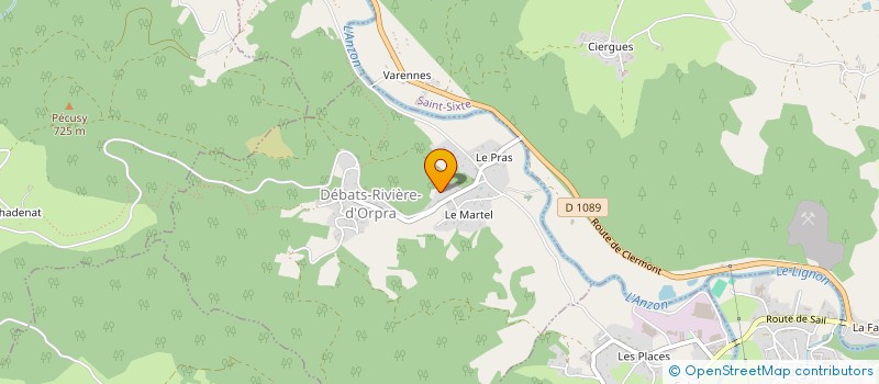 localisation de l'entreprise BS IMMO  DEBATS-RIVIERE-D'ORPRA