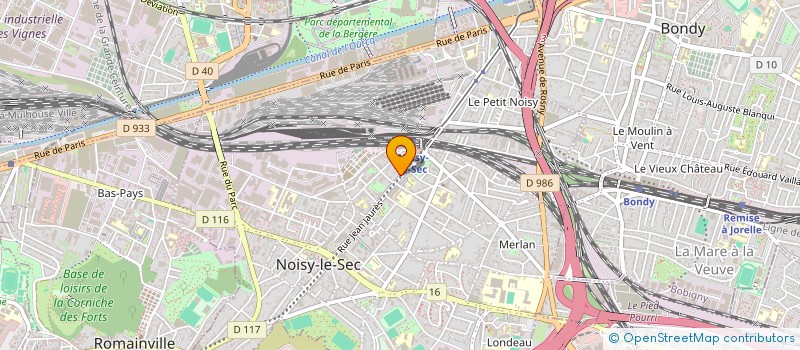 localisation de l'entreprise BS IMMO à NOISY-LE-SEC