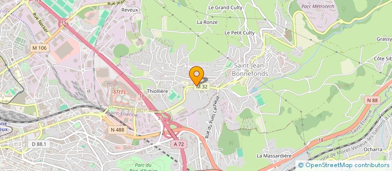 localisation de l'entreprise BS IMMO  SAINT-JEAN-BONNEFONDS