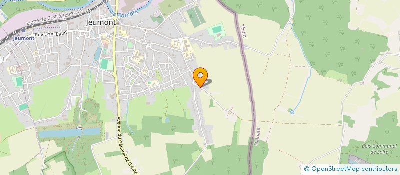 localisation de l'entreprise BS IMMO  JEUMONT